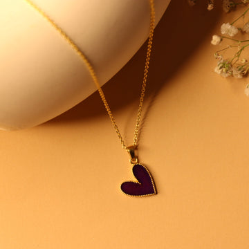 Heart charm necklace